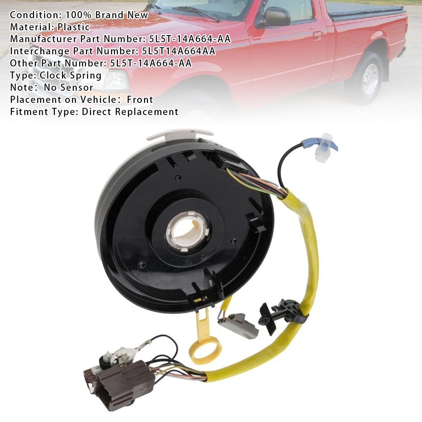 5L5T-14A664-AA Clock Spring For Ford RANGER 1998-2006