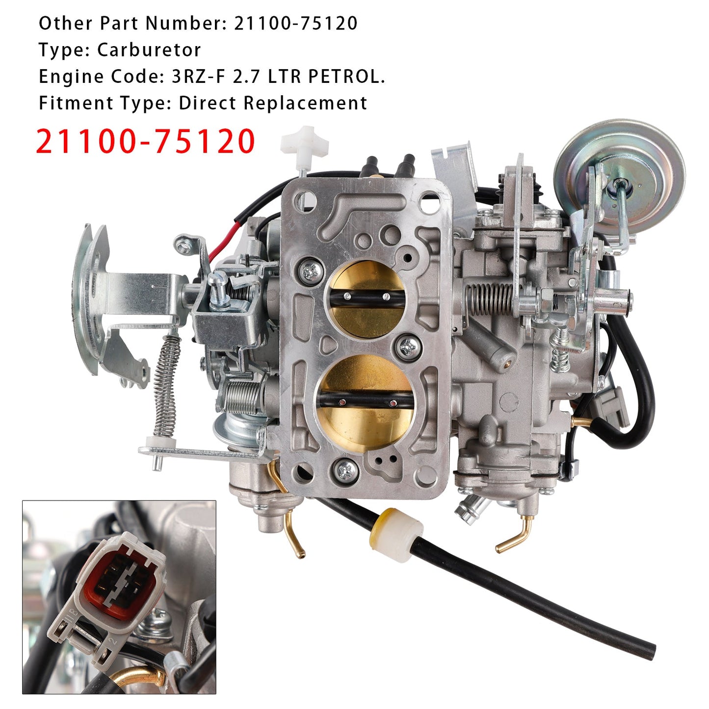 Carburetor 21100-75120 For Toyota Hilux 2.7 LTR1997-2001 3RZ-F