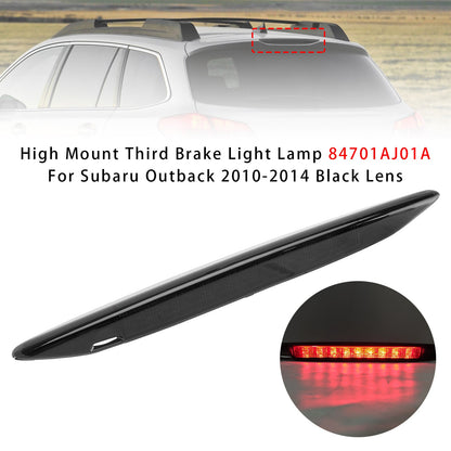 Subaru Outback 2010-2014 84701AJ01A Black Lens High Mount Third Brake Light Lamp
