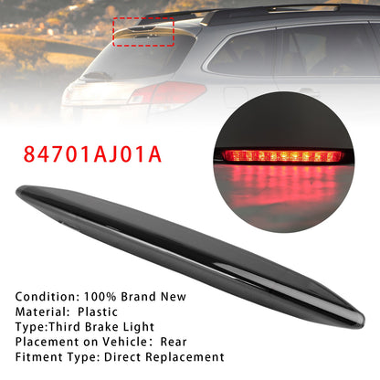 Subaru Outback 2010-2014 84701AJ01A Black Lens High Mount Third Brake Light Lamp