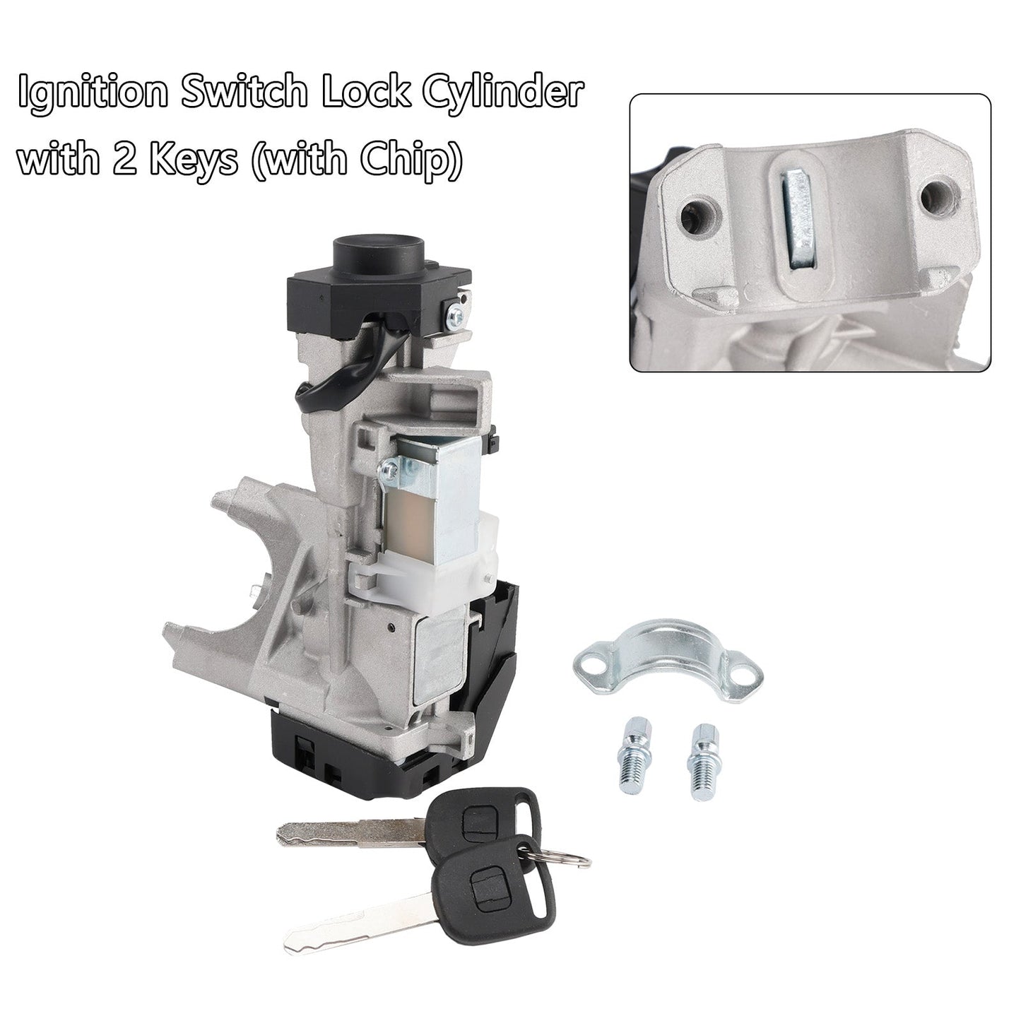 Honda Civic 1.3L 1.7L Ignition Switch Lock Cylinder with 2 Keys W/Chip
