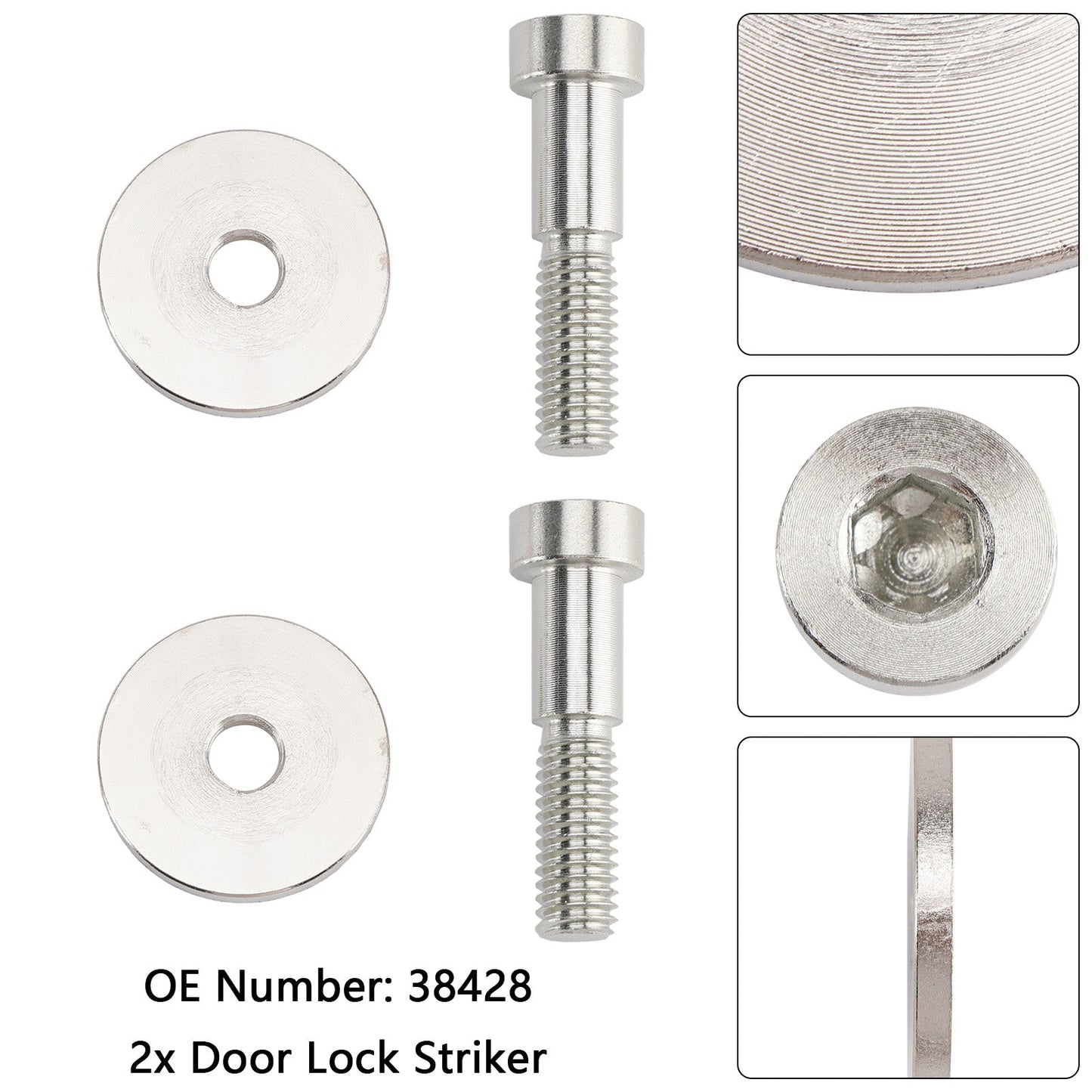 15013147 Cerradura de puerta 38428 Compatible con Chevy K1500 K2500 K3500 GMC C1500 C2500 C3500 Yukon Truck Pasador de pestillo de puerta Reemplazo
