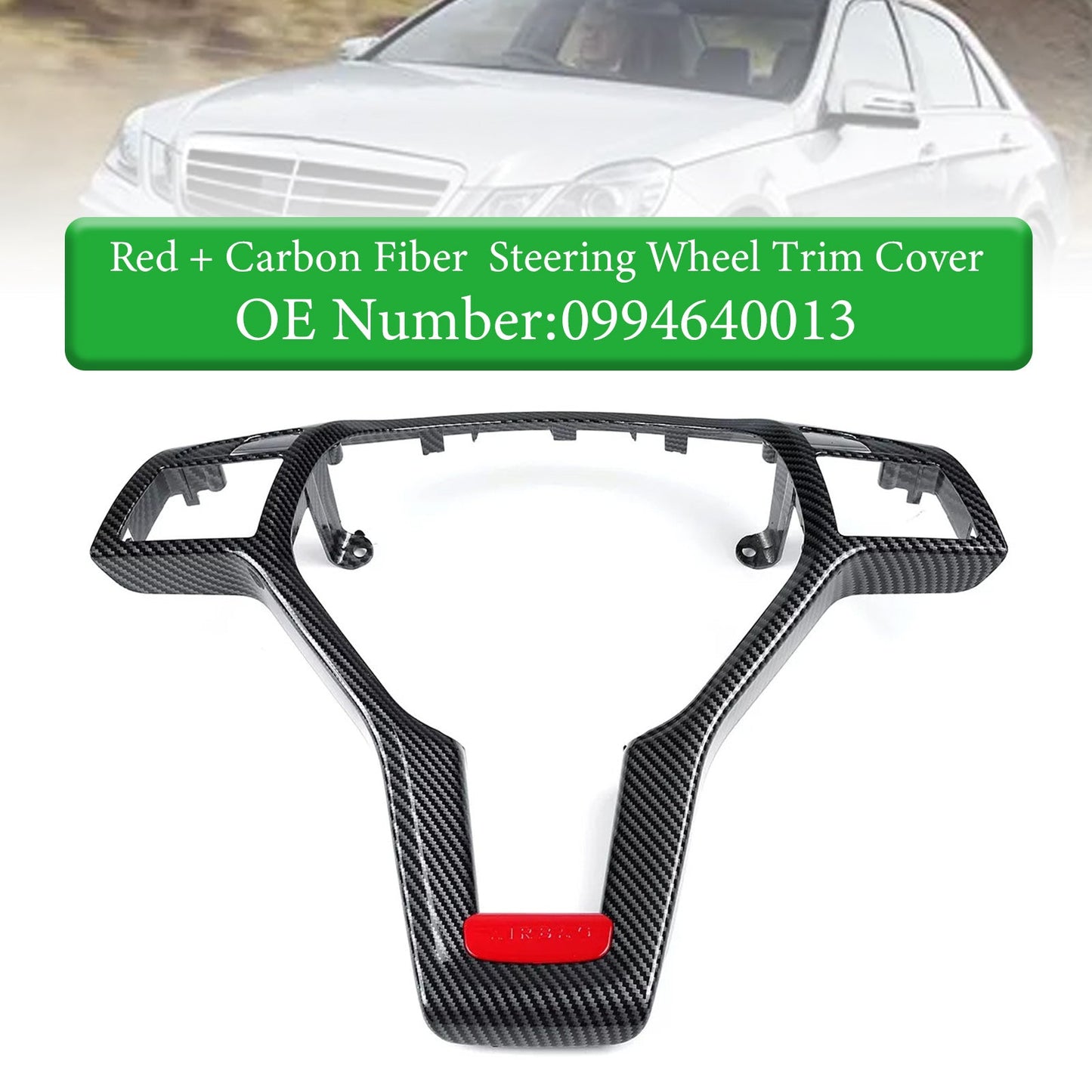 Mercedes Benz C-Class W204 C63 AMG Steering Wheel Cover Carbon Look 0994640013 09946400139107