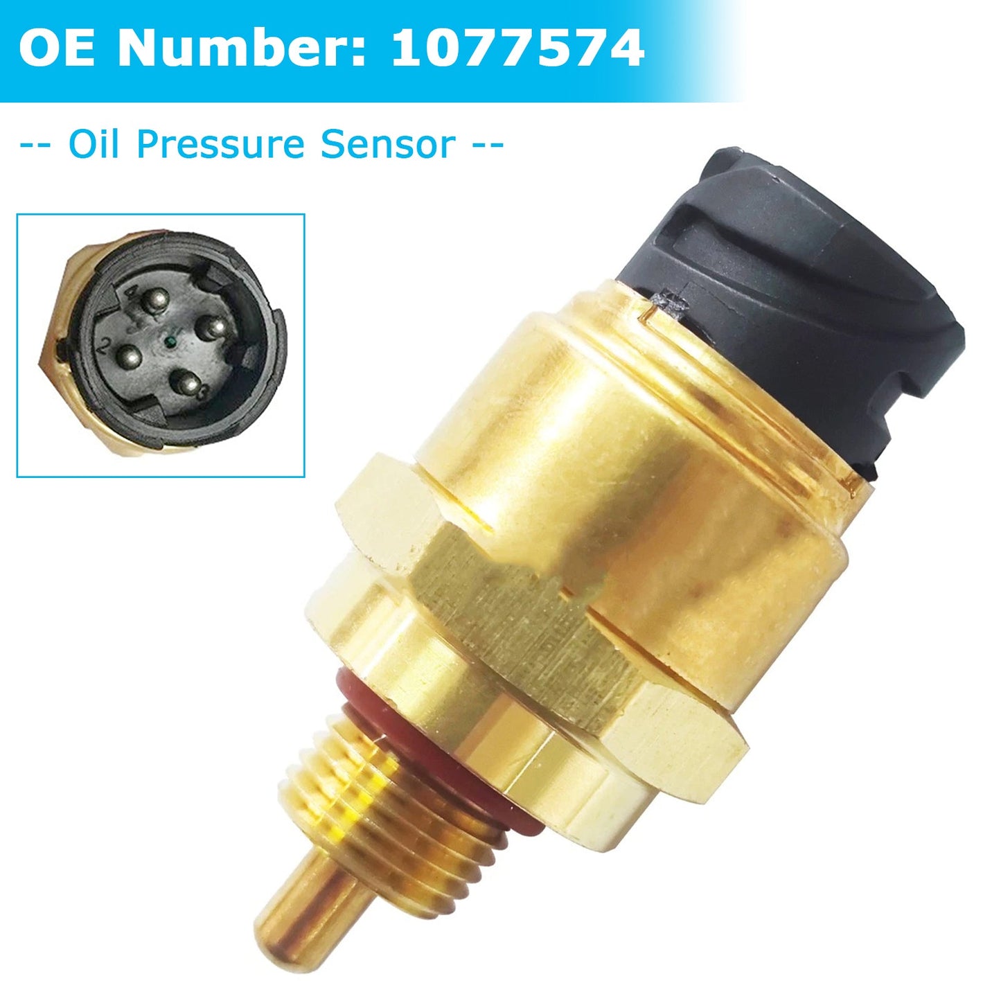 Volvo VHD VN VNL VNM 2003-2008 D12 12.1L Oil Pressure Sensor 1077574 4027816 387152