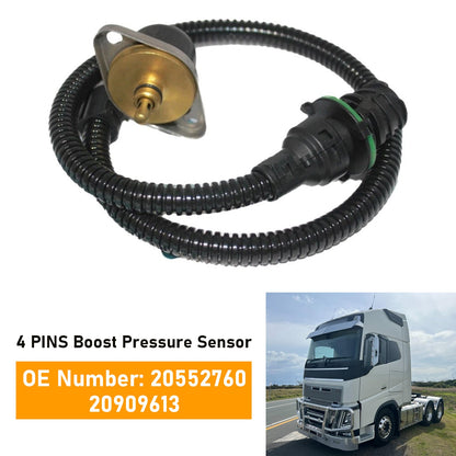 Volvo FH16 FL6 FM10 FM7 FH12 4 PINS Boost Pressure Sensor 20552760 20909613