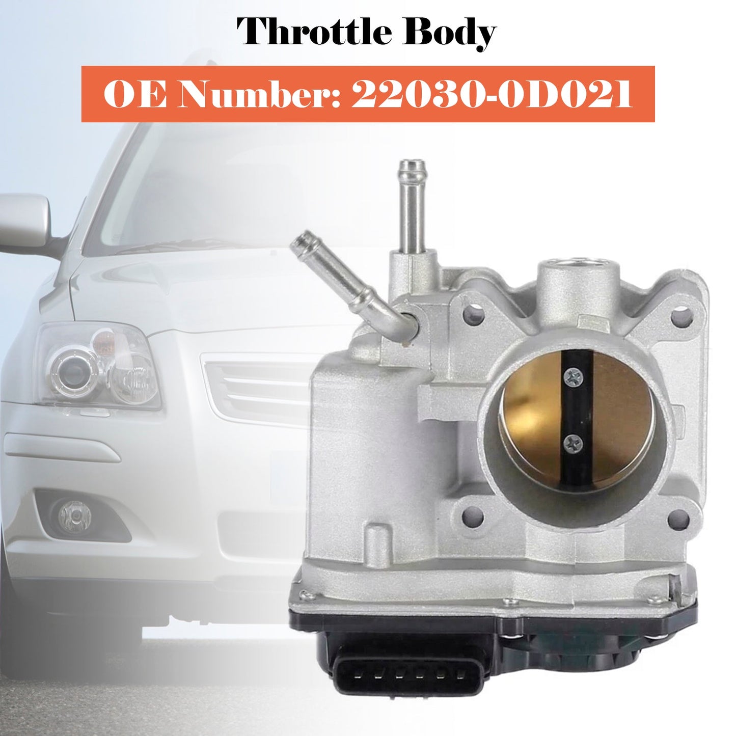 Toyota Avensis T25 Corolla E12 1.6 2003-2006 6 Pin Throttle Body 22030-0D021