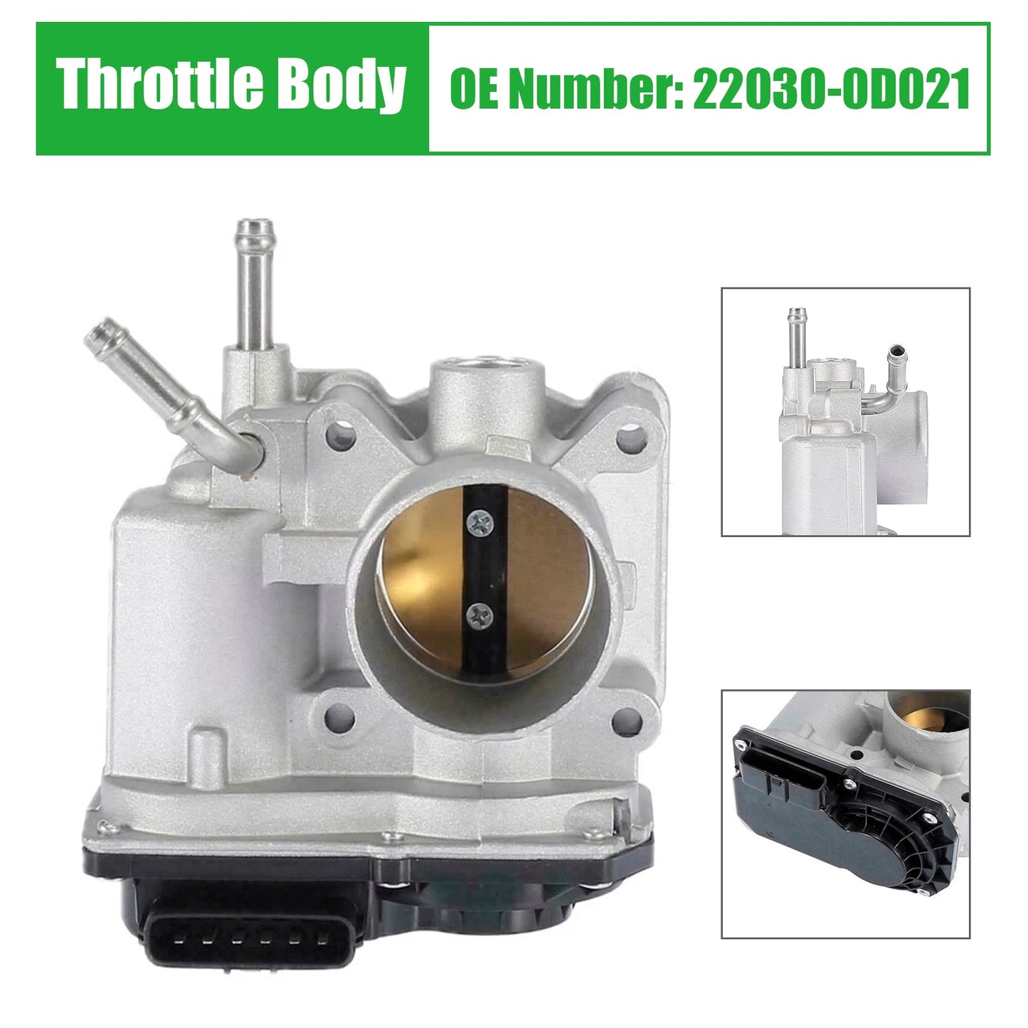 Toyota Avensis T25 Corolla E12 1.6 2003-2006 6 Pin Throttle Body 22030-0D021