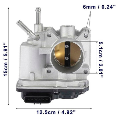 Toyota Avensis T25 Corolla E12 1.6 2003-2006 6 Pin Throttle Body 22030-0D021