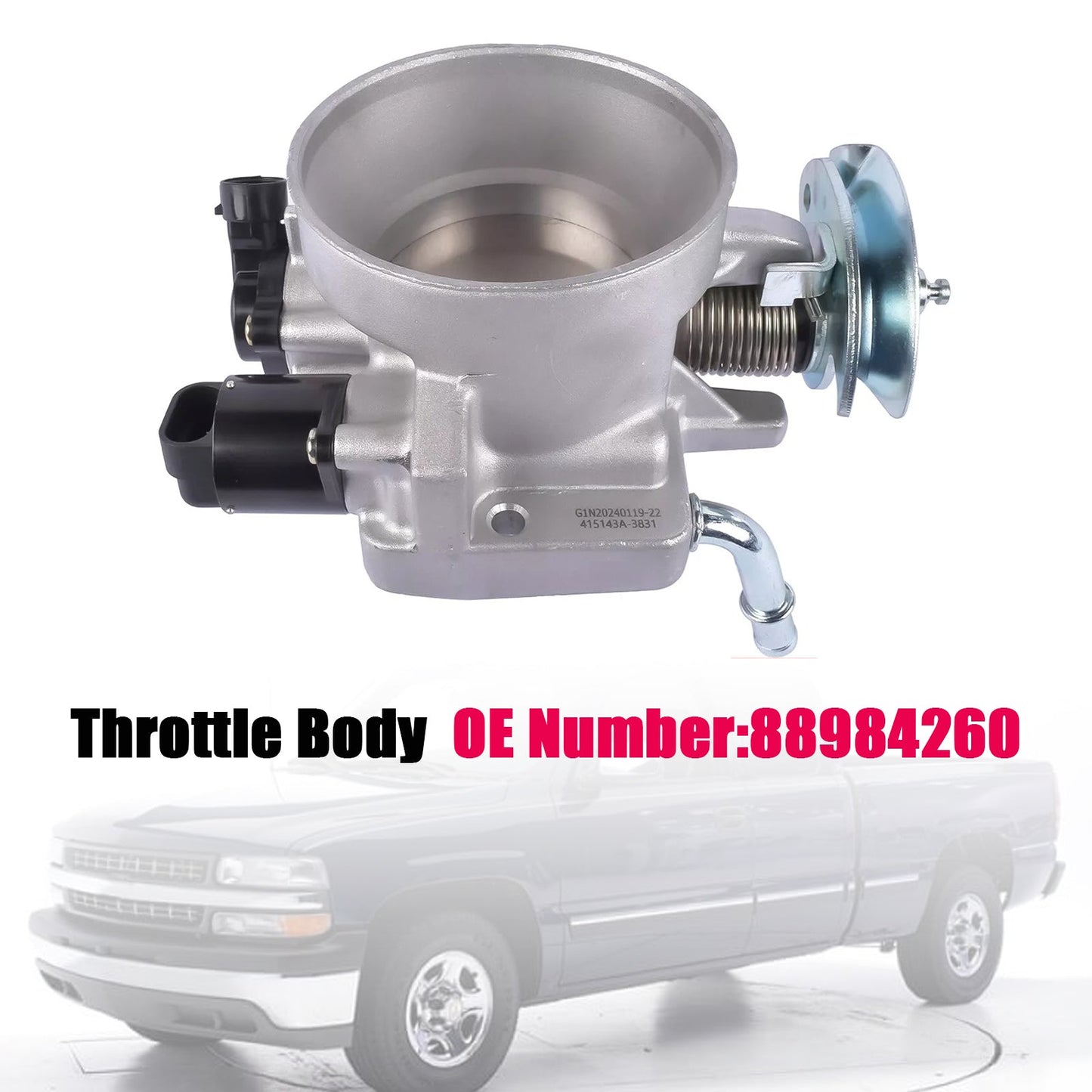Throttle Body 88984260 17113665 For Silverado 1500 Tahoe GMC Sierra Yukon 4.3L 4.8L 5.3L 2000-2002