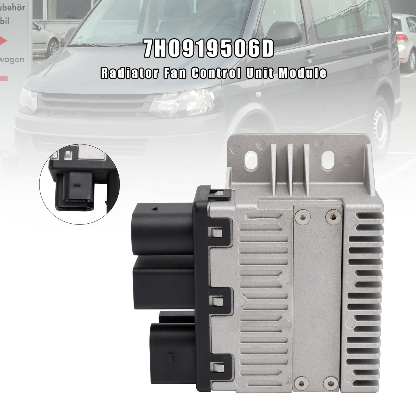 7H0919506D Radiator Fan Control Unit Module For VW Transporter T5 2003-2010