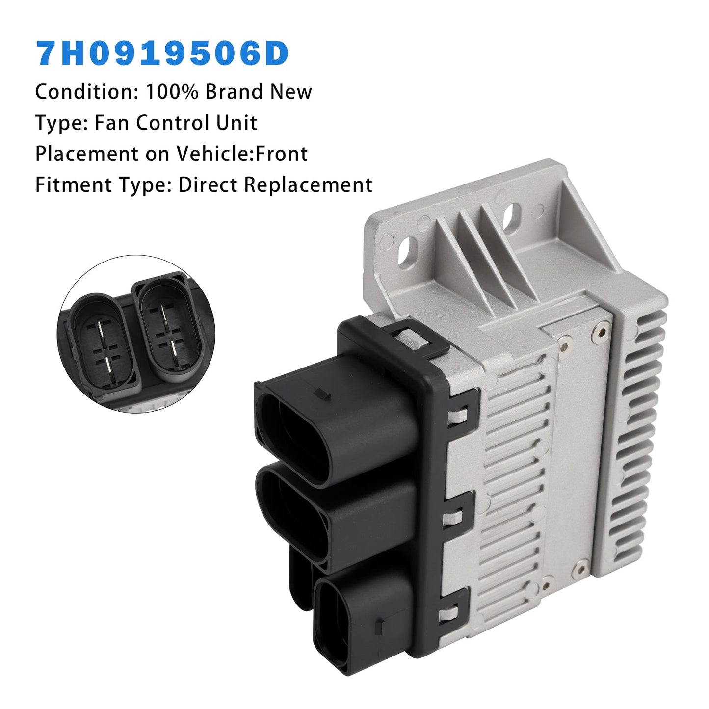 7H0919506D Radiator Fan Control Unit Module For VW Transporter T5 2003-2010
