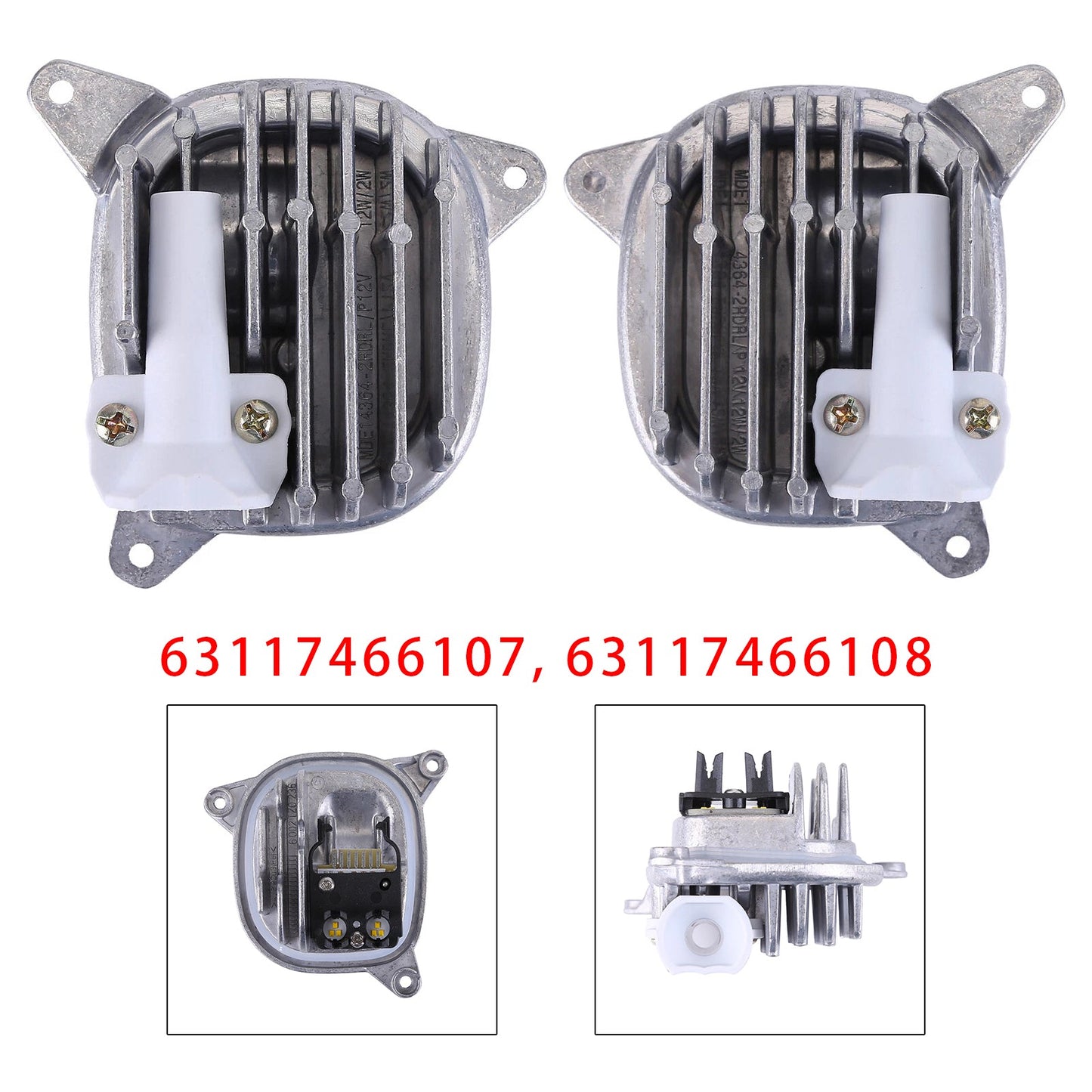 2018-2021 BMW G01 X3 G02 X4 3117466107 63117466108 Left+Right DRL LED MODULE White
