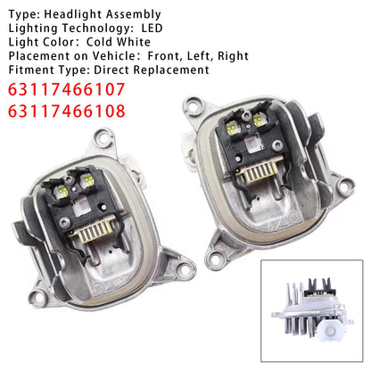 2018-2021 BMW G01 X3 G02 X4 3117466107 63117466108 Left+Right DRL LED MODULE White