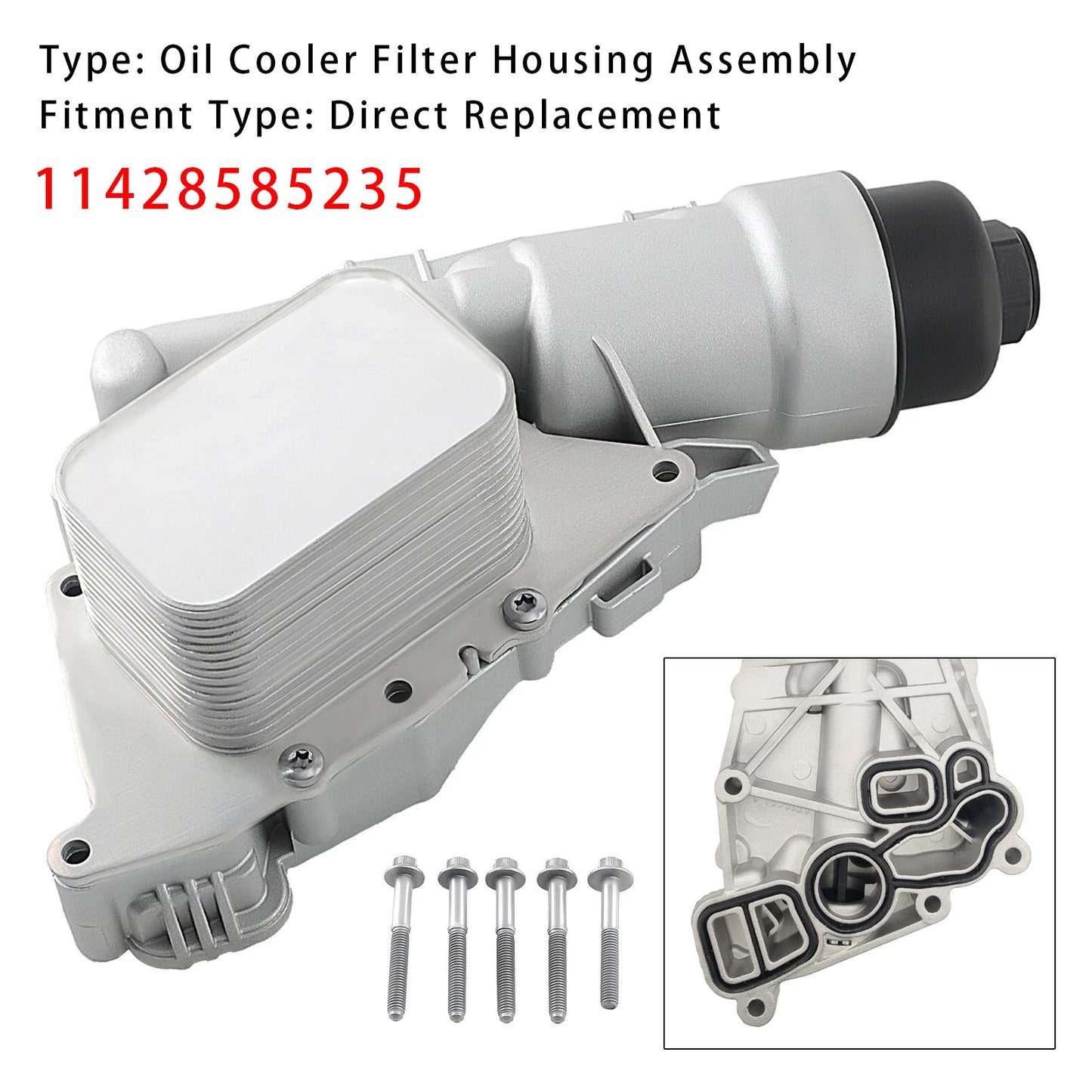 Mini Cooper BMW i8 2014-2020 Oil Cooler Filter Housing 11428585235 11428511391
