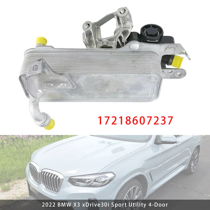 Transmission Oil Cooler 17218607237 For BMW X3 X4 xDriver 430i 2.0L 2018-2023