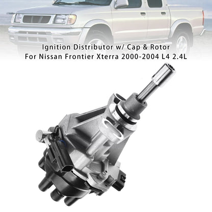 Nissan Frontier Xterra 2000-2004 L4 2.4L 221003S500 221003S501 Ignition Distributor w/ Cap & Rotor