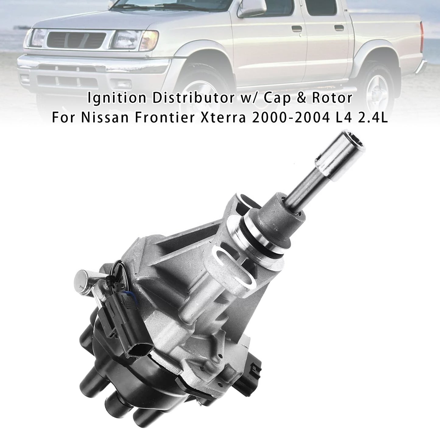 Nissan Frontier Xterra 2000-2004 L4 2.4L Ignition Distributor w/Cap & Rotor 221003S500 221003S501