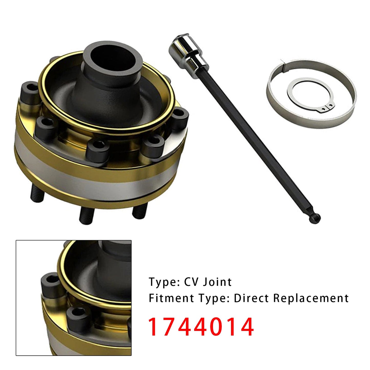 JK Wrangler CV Joint Kit 1744014