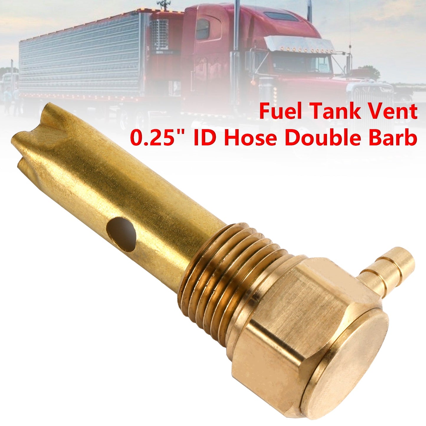 0.25" ID Hose Double Barb Fuel Tank Vent Assy FTA-V-50-02 For Peterbilt