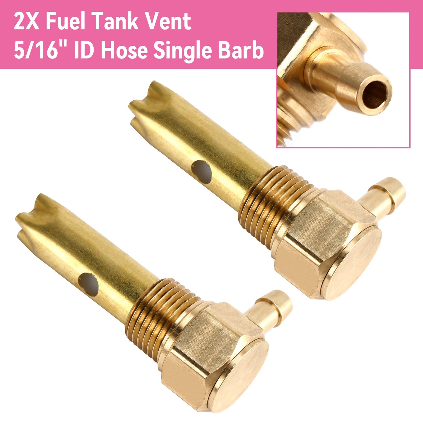 2PCS 5/16" ID Hose Fuel Tank Vent Assy 20560284 For Kenworth Volvo Full Function Single Barb