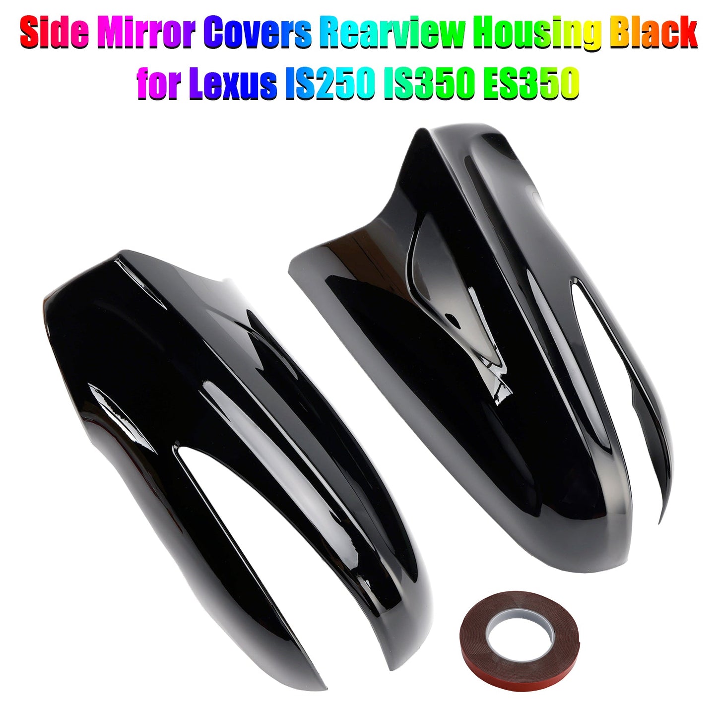 Lexus LS460 LS600h 2009-2012 LHD Side Mirror Covers Rearview Housing Black 8794A53411A0 8794A53411B1