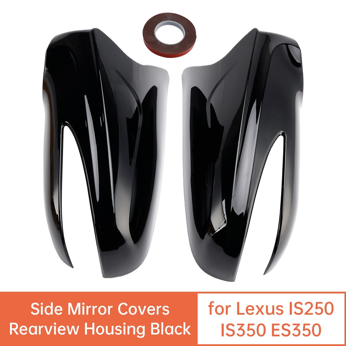 Lexus LS460 LS600h 2009-2012 LHD Side Mirror Covers Rearview Housing Black 8794A53411A0 8794A53411B1