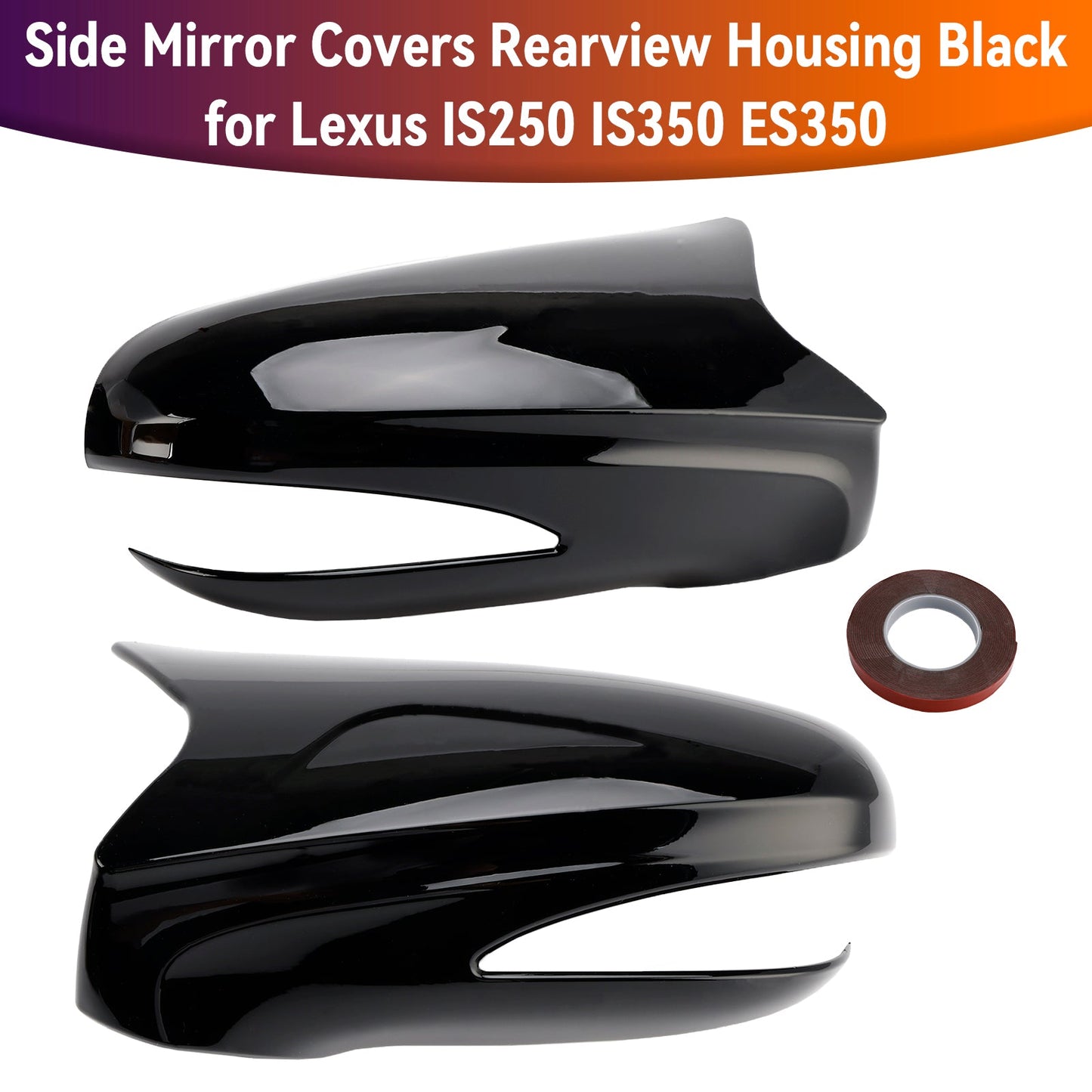 Lexus LS460 LS600h 2009-2012 LHD Side Mirror Covers Rearview Housing Black 8794A53411A0 8794A53411B1