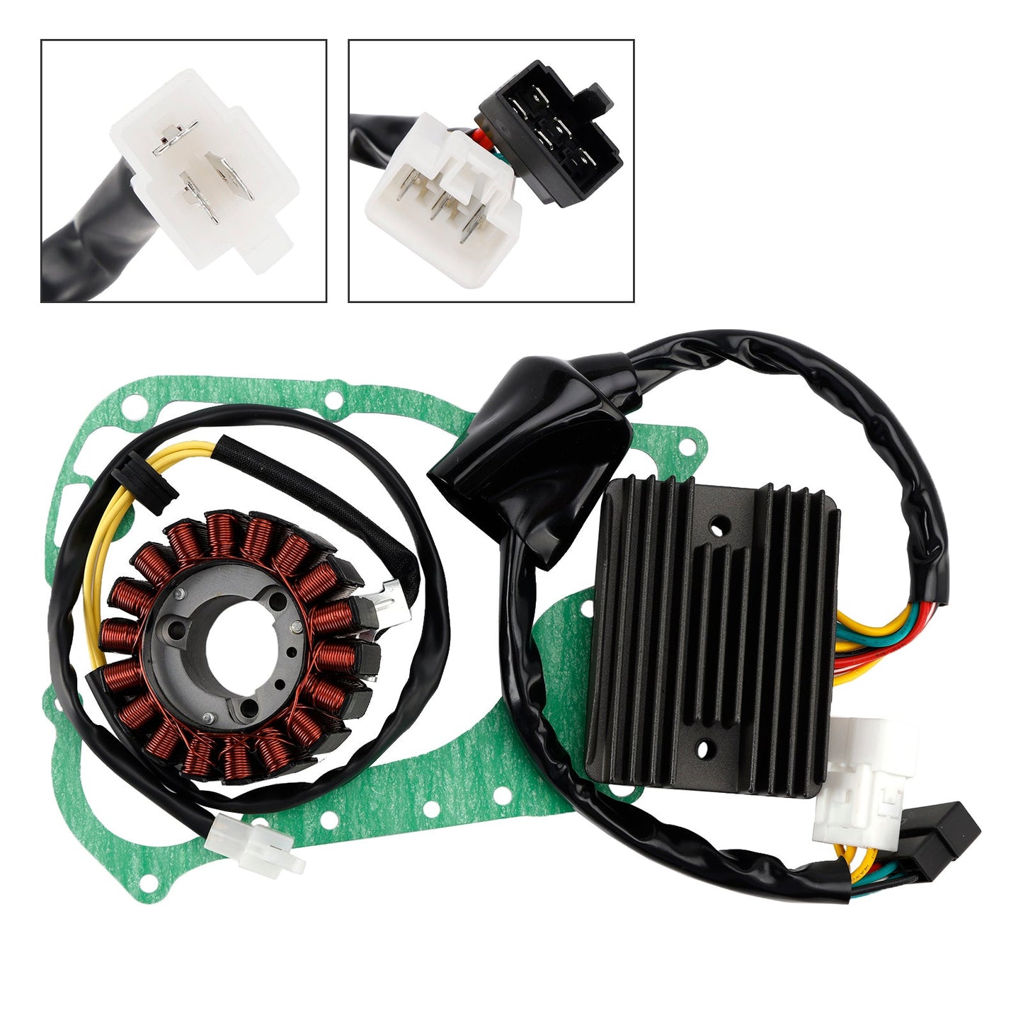 Honda NSS 250 250S Reflex 2004-2007 Magneto Coil Stator 31120-KSZ-771+ Voltage Regulator 31600-KSZ-770+Gasket