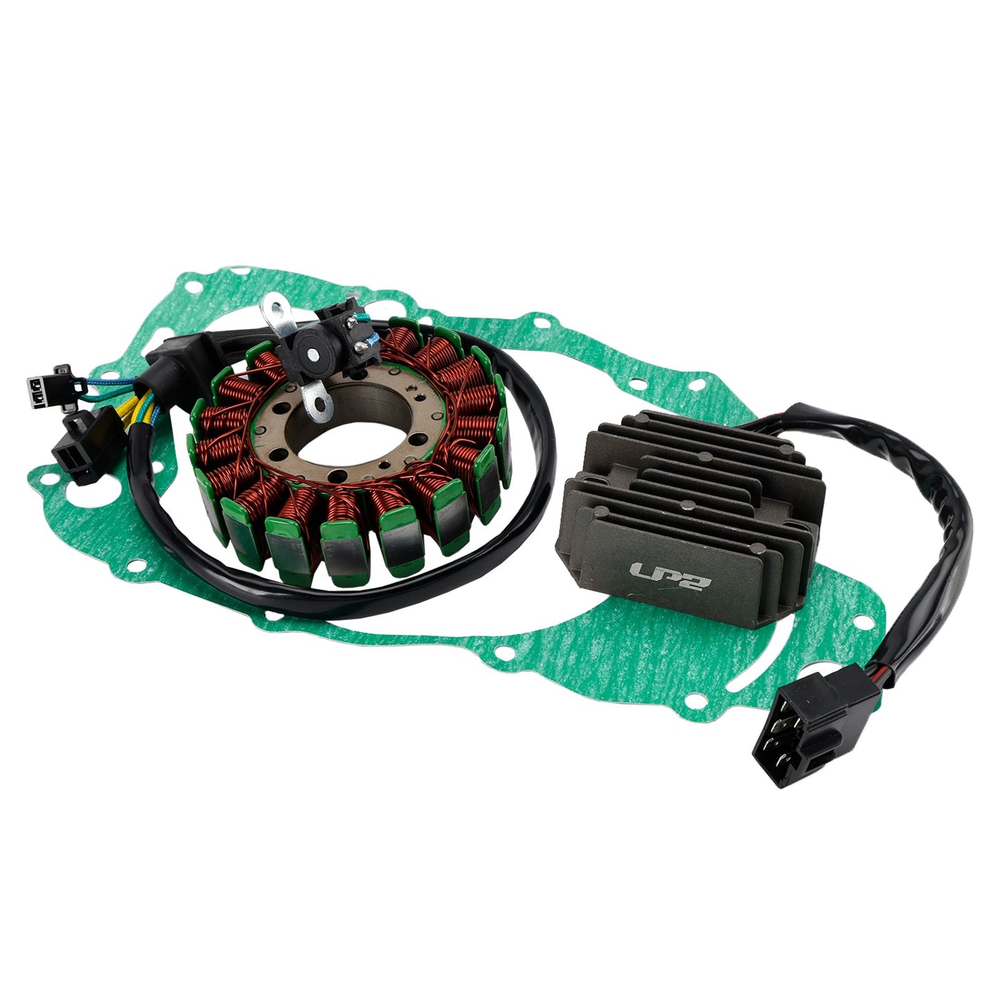 1998-2002 Suzuki AN 250 400 Burgman Magneto Coil Stator 32101-14F20+ Voltage Regulator 32800-14F00+Gasket