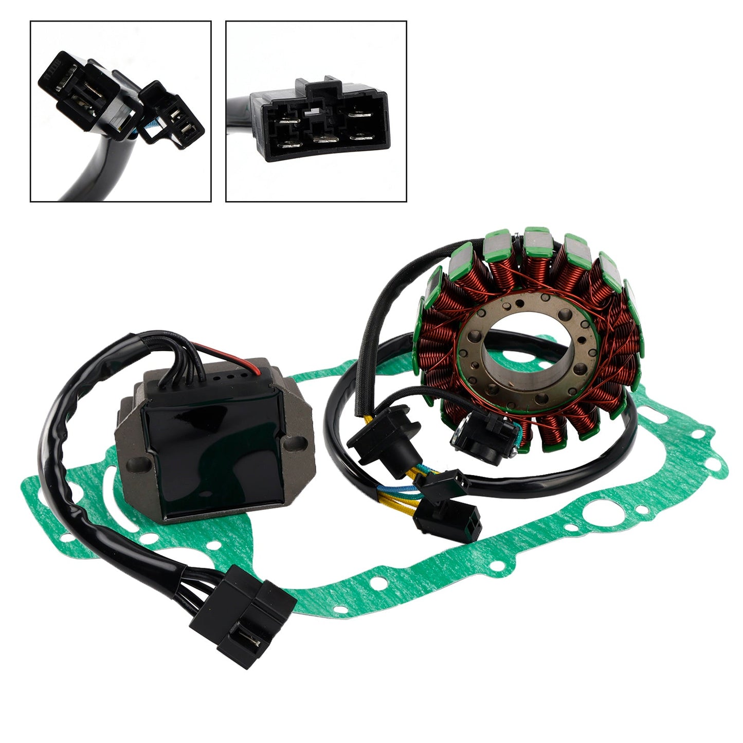1998-2002 Suzuki AN 250 400 Burgman Magneto Coil Stator 32101-14F20+ Voltage Regulator 32800-14F00+Gasket