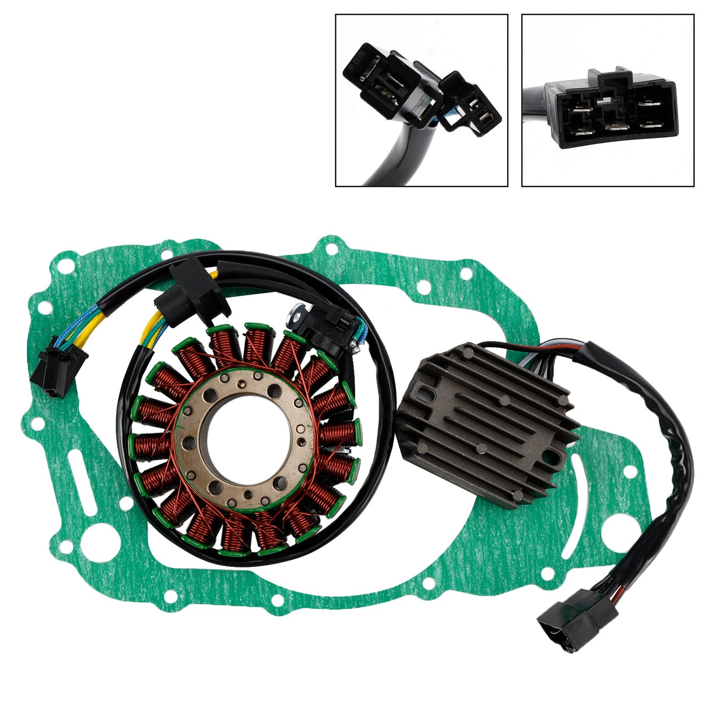 1998-2002 Suzuki AN 250 400 Burgman Magneto Coil Stator 32101-14F20+ Voltage Regulator 32800-14F00+Gasket