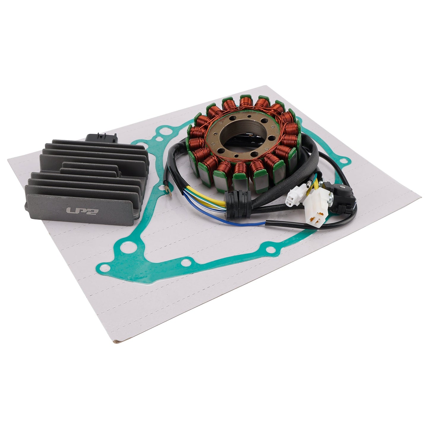 Yamaha XT 660 Z Tenere 2008-2015 Magneto Coil Stator 5VK-81410-00+ Voltage Regulator 4XY-81960-00+ Gasket