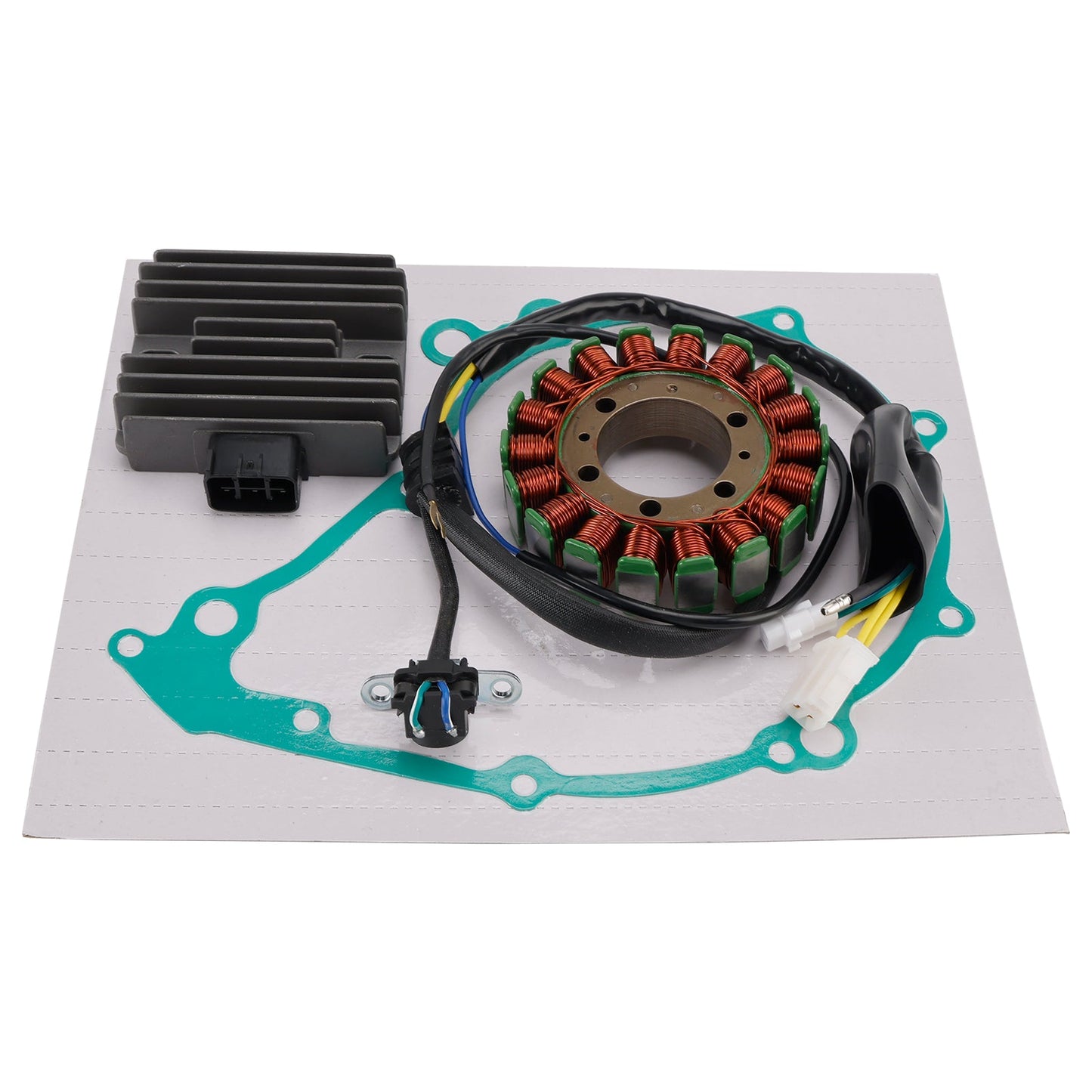 Yamaha XT 660 Z Tenere 2008-2015 Magneto Coil Stator 5VK-81410-00+ Voltage Regulator 4XY-81960-00+ Gasket