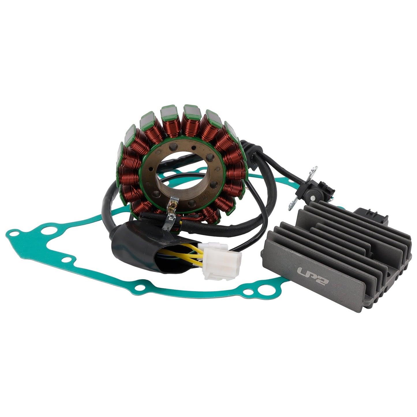 Yamaha XT 660 Z Tenere 2008-2015 Magneto Coil Stator 5VK-81410-00+ Voltage Regulator 4XY-81960-00+ Gasket