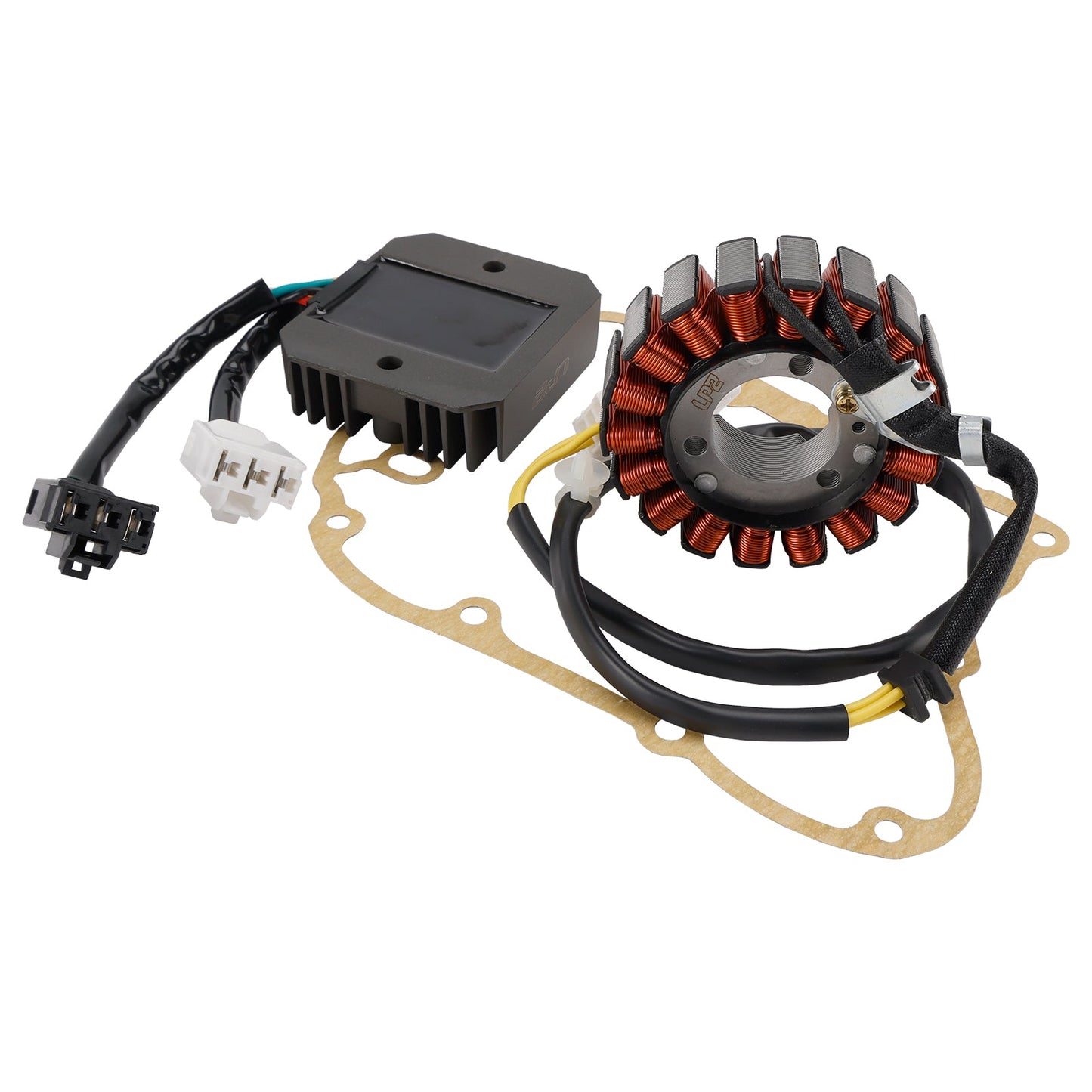 Honda SH125 SH150 2005-2012 Magneto Coil Stator 31120-KTF-640+ Voltage Regulator 31600-KTF-641+Gasket