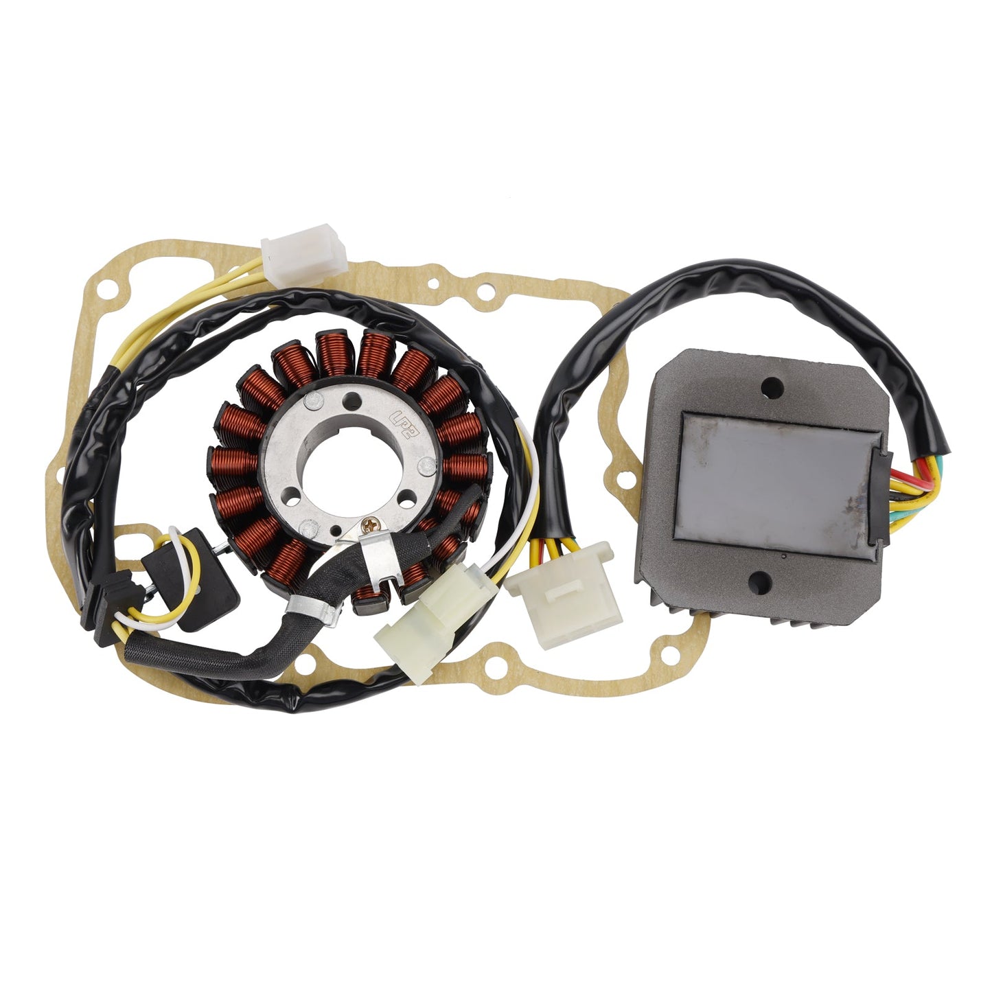 Honda FES 125 150 Pantheon 2003-2005 Magneto Coil Stator 31120-KRJ-901+ Voltage Regulator 31600-KRJ-900+ Gasket