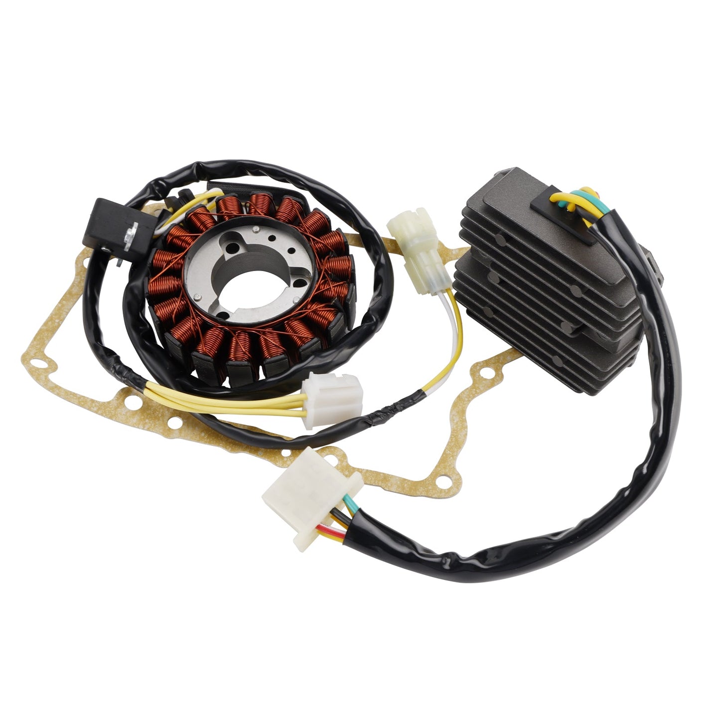 Honda FES 125 150 Pantheon 2003-2005 Magneto Coil Stator 31120-KRJ-901+ Voltage Regulator 31600-KRJ-900+ Gasket