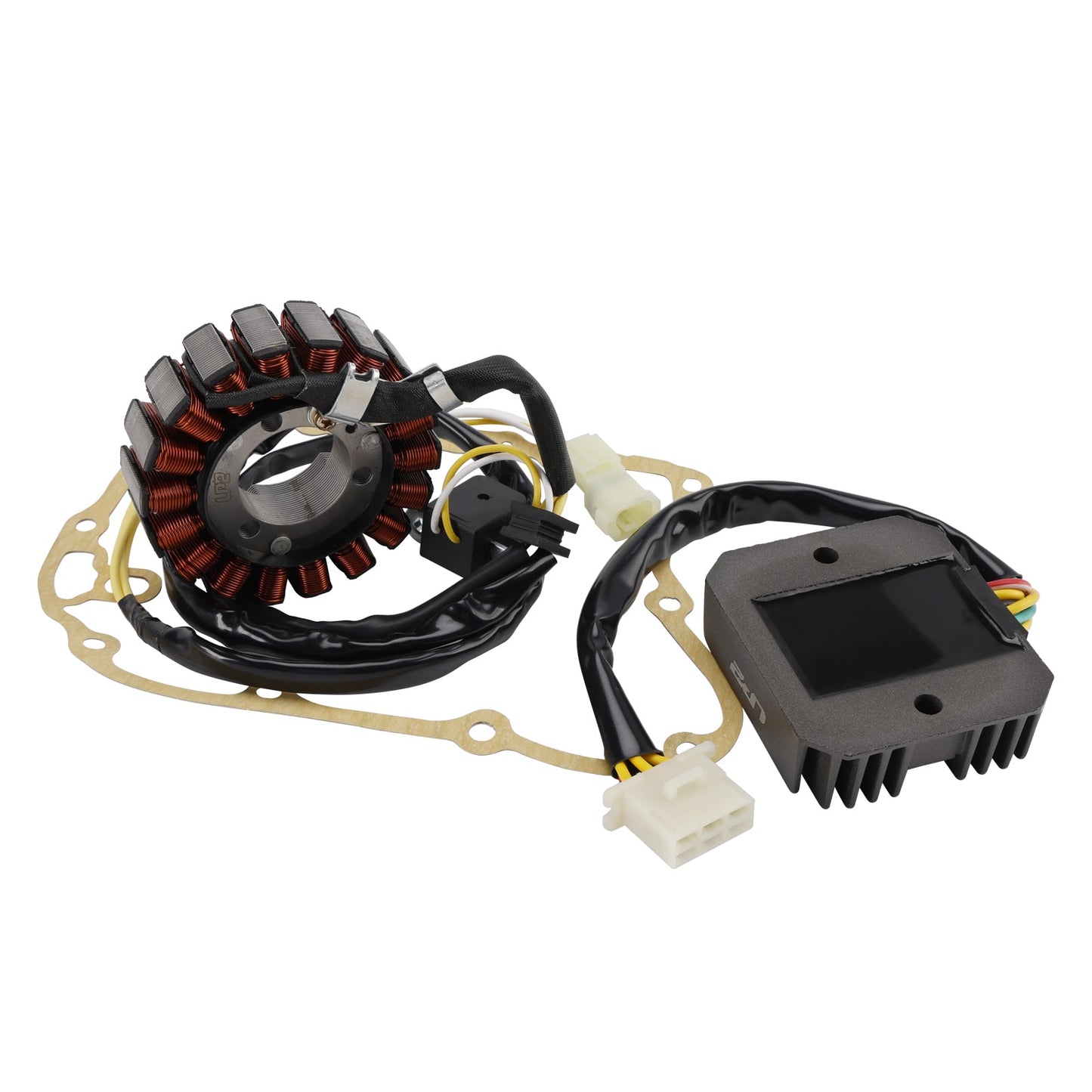 Honda FES 125 150 Pantheon 2003-2005 Magneto Coil Stator 31120-KRJ-901+ Voltage Regulator 31600-KRJ-900+ Gasket