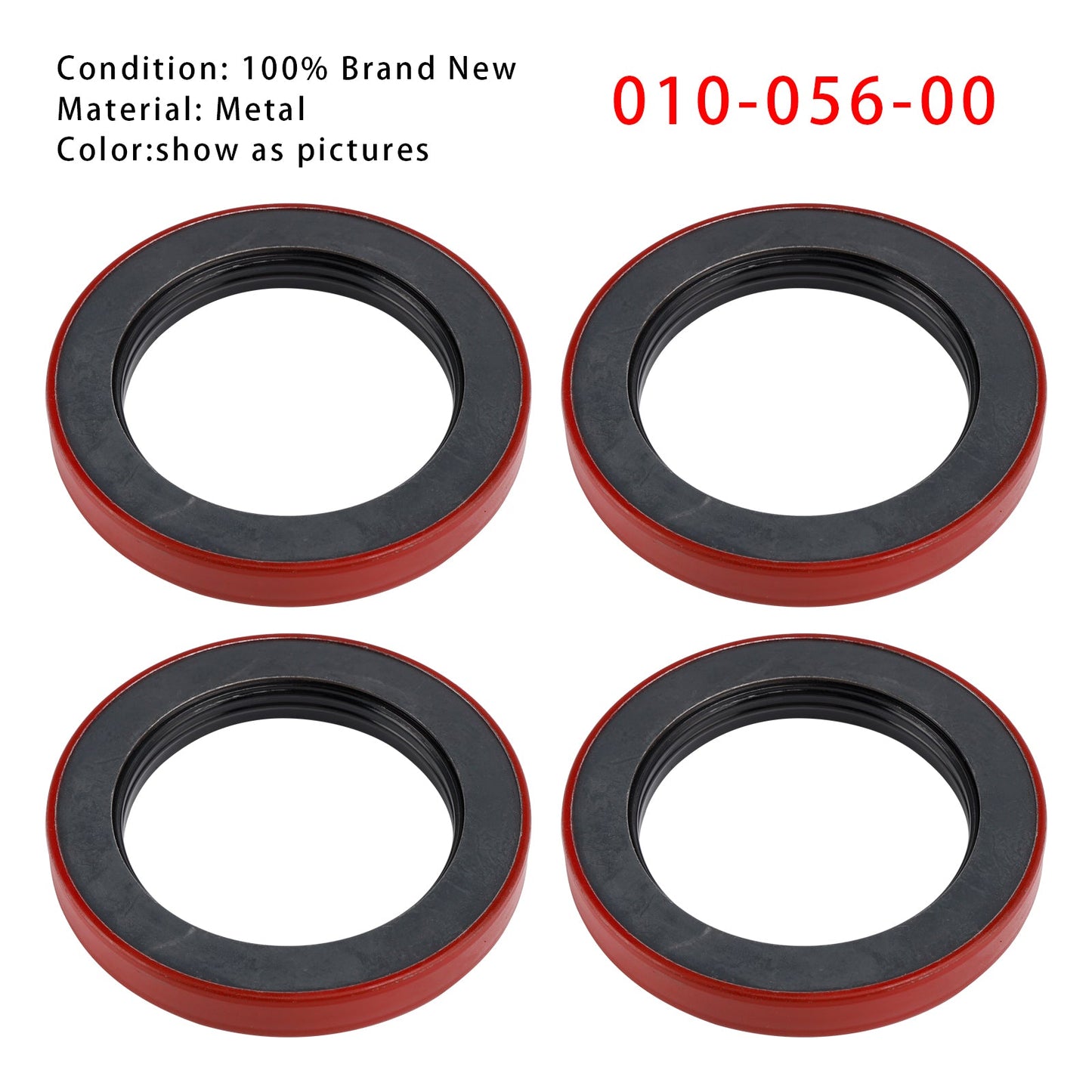 4PCS Oil Seal 3.125" X 4.506" For Dexter 010-056-00 10K 12K Heavy Duty 15K Axles Trailer Axle Bearing Seal