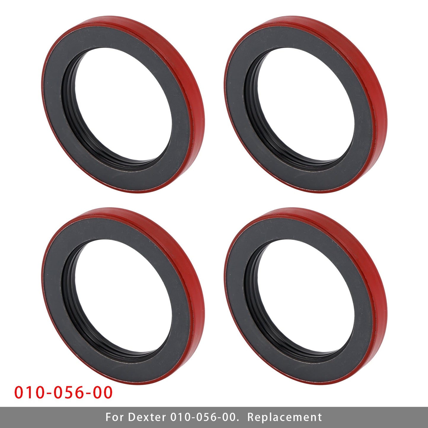 4PCS Oil Seal 3.125" X 4.506" For Dexter 010-056-00 10K 12K Heavy Duty 15K Axles Trailer Axle Bearing Seal