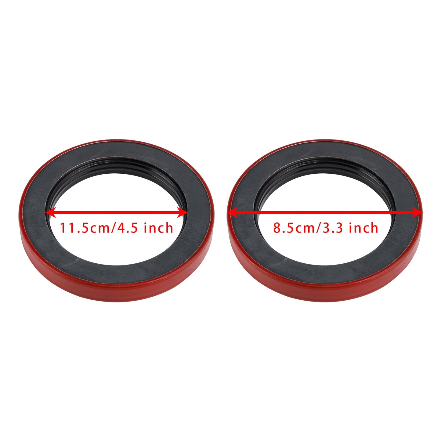 4PCS Oil Seal 3.125" X 4.506" For Dexter 010-056-00 10K 12K Heavy Duty 15K Axles Trailer Axle Bearing Seal