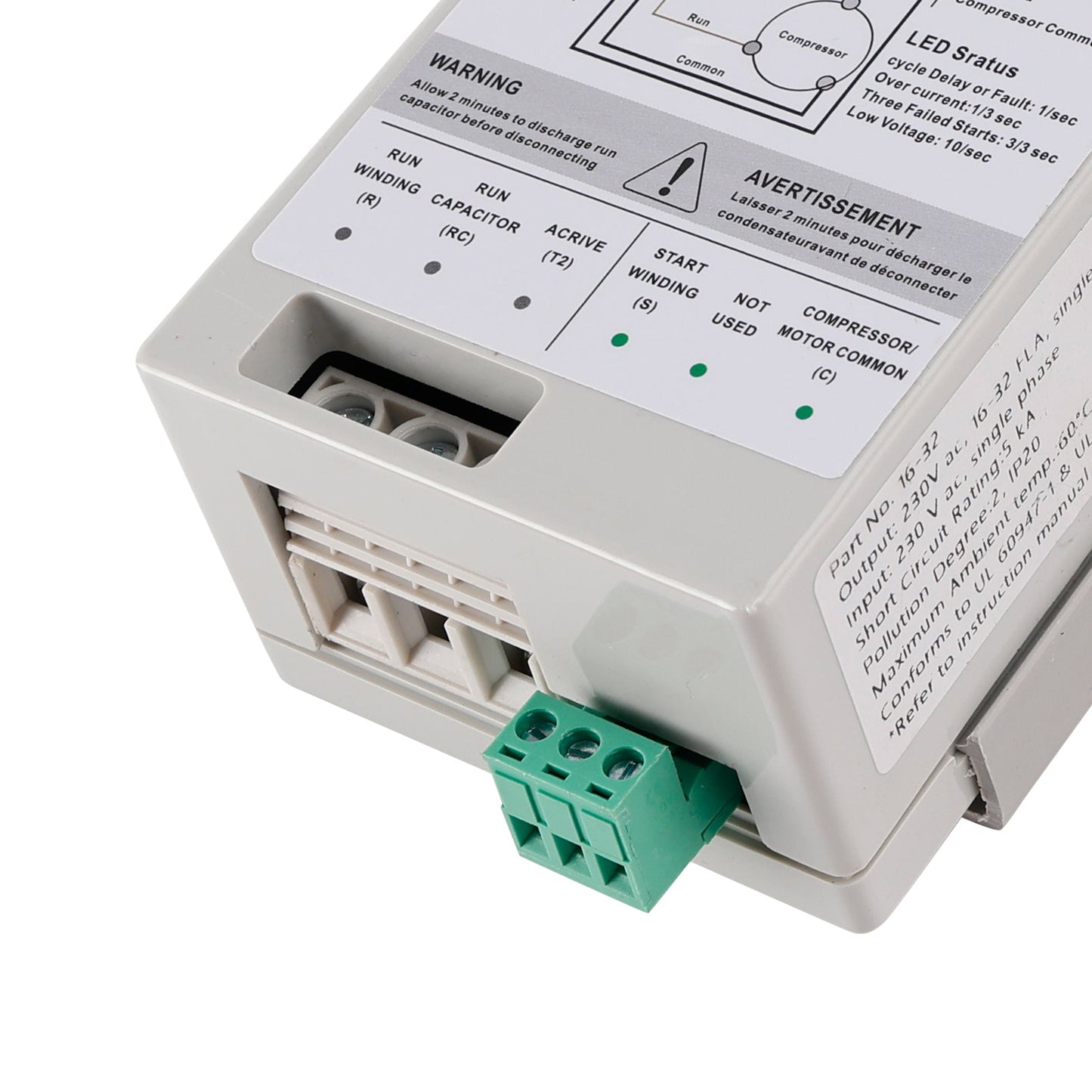 AC Soft Starter Reverse Motor Protection Easy DIY Install kit Fits Inside AC Compact Surge Protector & Motor Saver Ideal For HVAC Generators & Utility Power