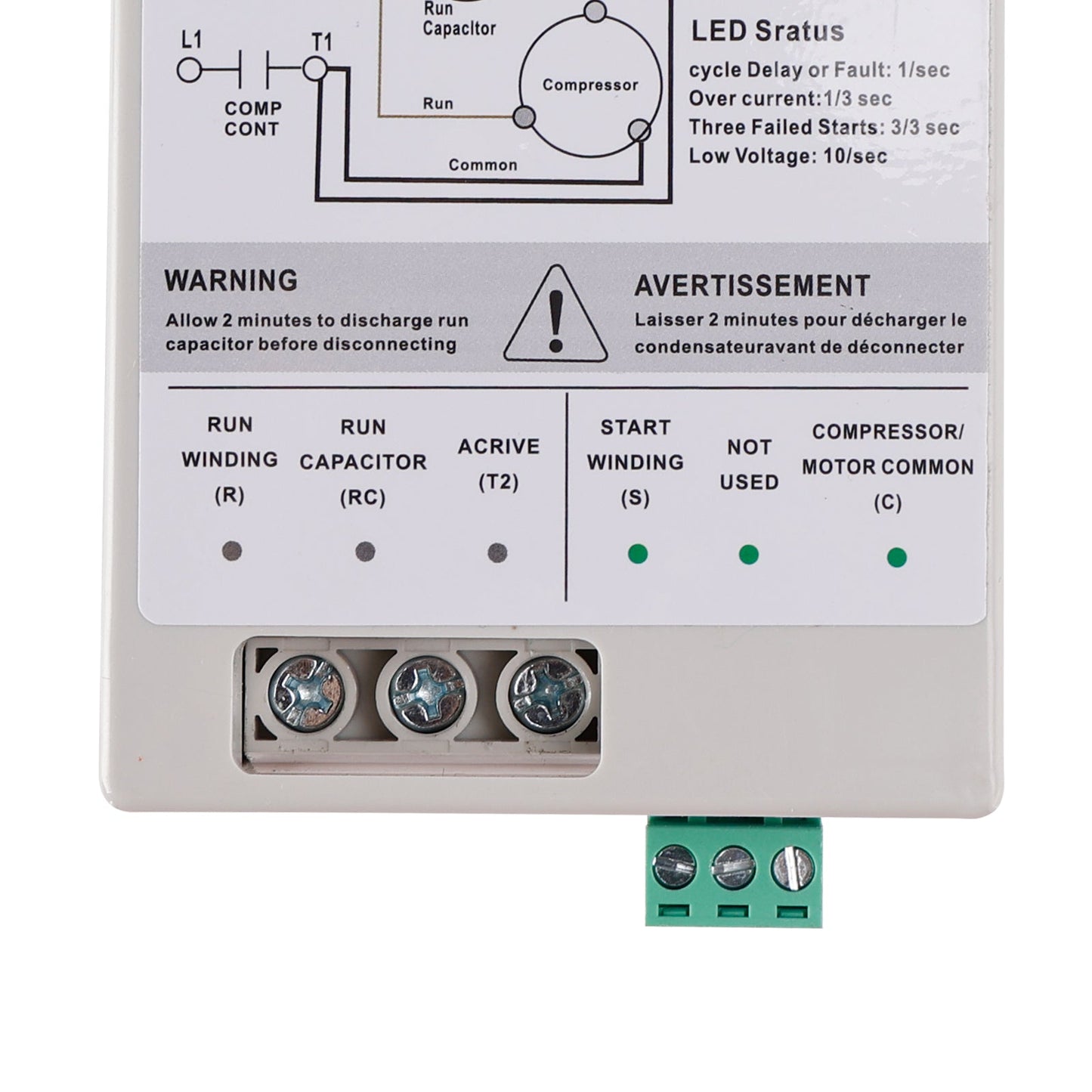 AC Soft Starter Reverse Motor Protection Easy DIY Install kit Fits Inside AC Compact Surge Protector & Motor Saver Ideal For HVAC Generators & Utility Power