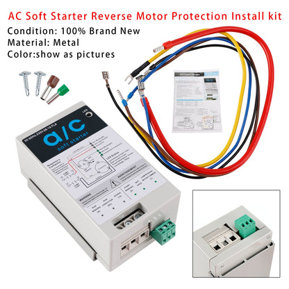 1.75-3.5 Ton AC Units  Reverse Motor Protection Easy DIY Installation 08-16A Soft Start Module