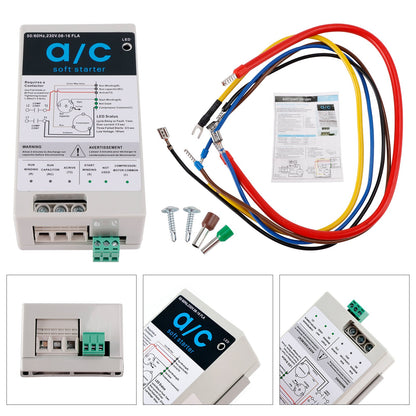 1.75-3.5 Ton AC Units  Reverse Motor Protection Easy DIY Installation 08-16A Soft Start Module