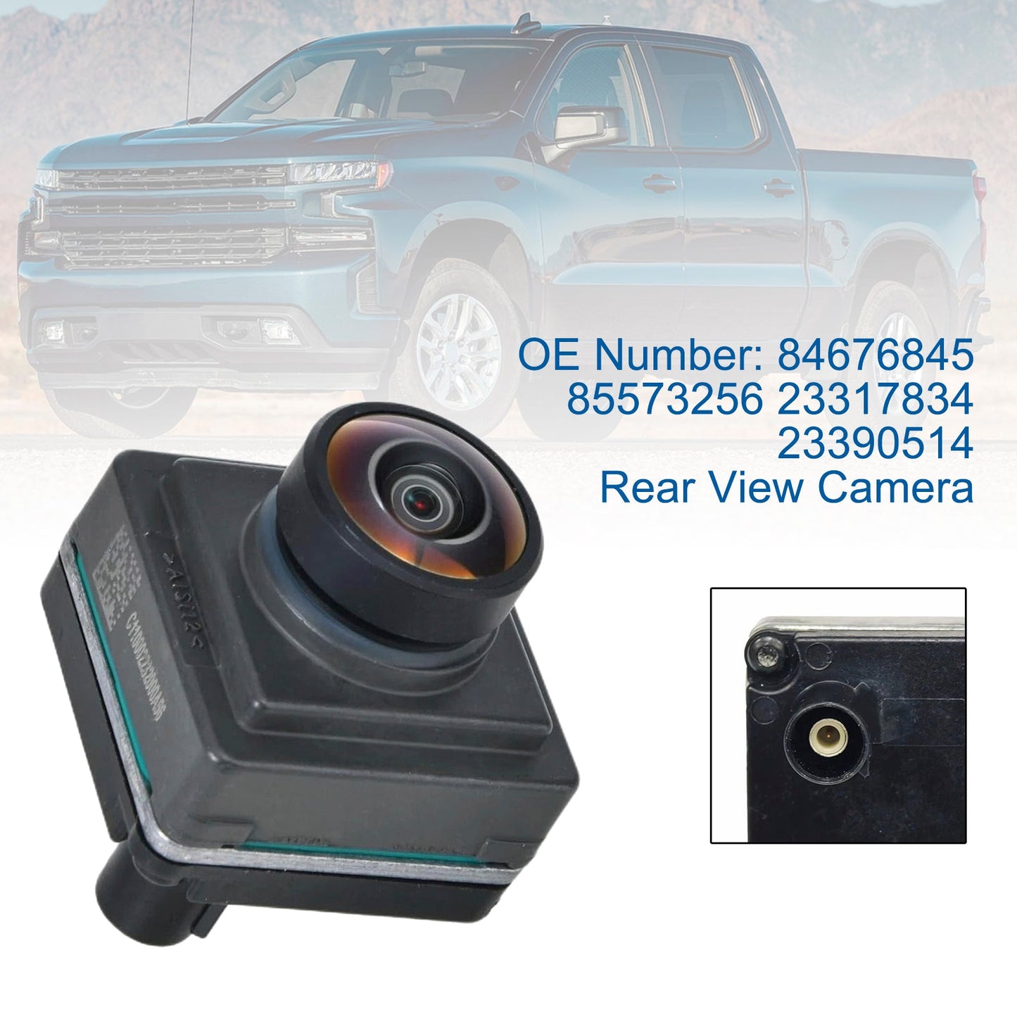 Chevy Silverado 1500 Corvette GMC 2020-2021 84676845 Rear View Camera