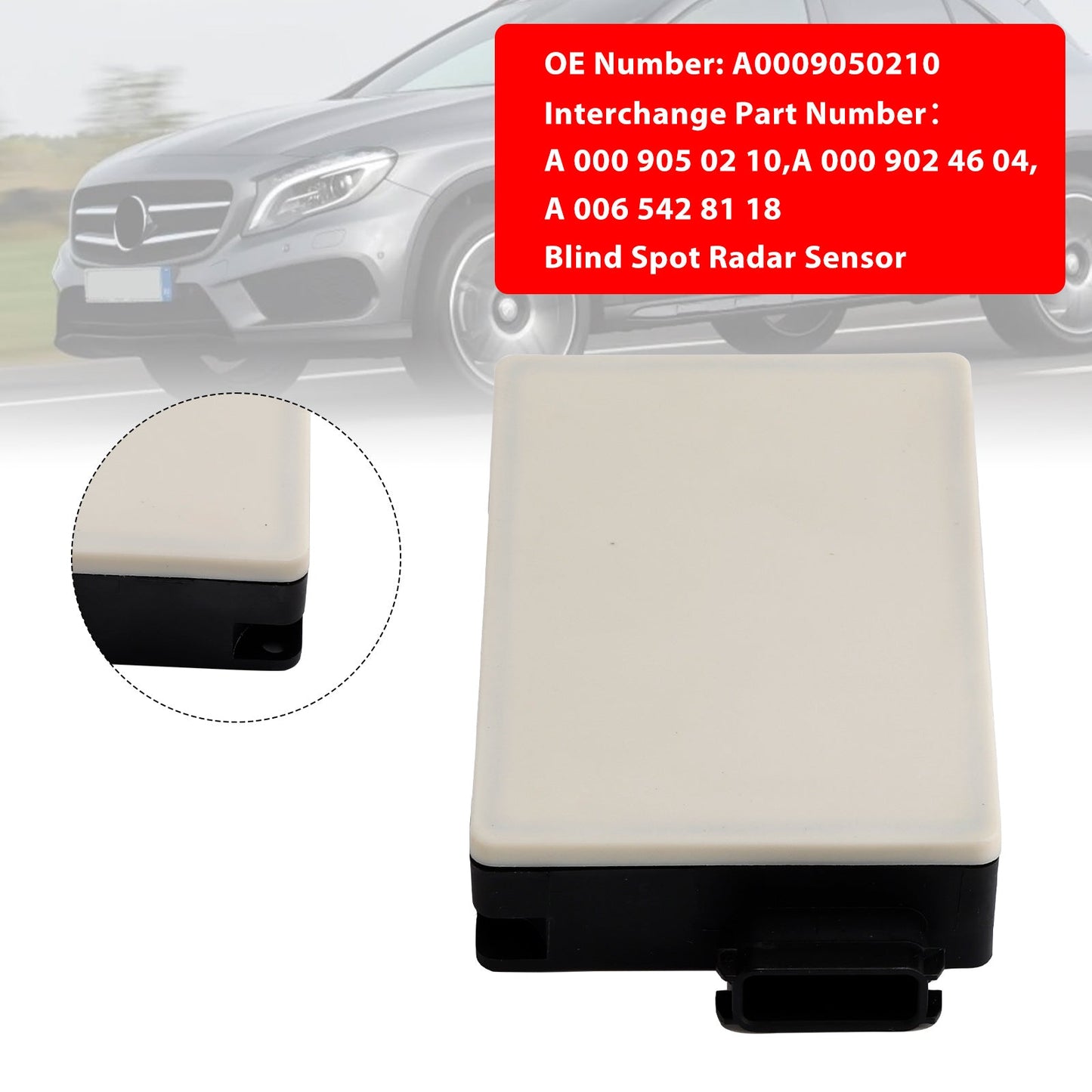Mercedes Benz GLC CLA GLE GLS 2015-2018 Blind Spot Radar Sensor A0009050210 A0009024604 A0065428118