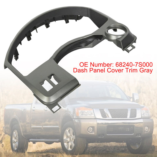 Nissan Titan Armada 2004-2006 Dash Panel Gauge Cover Trim Gray 68240-7S000