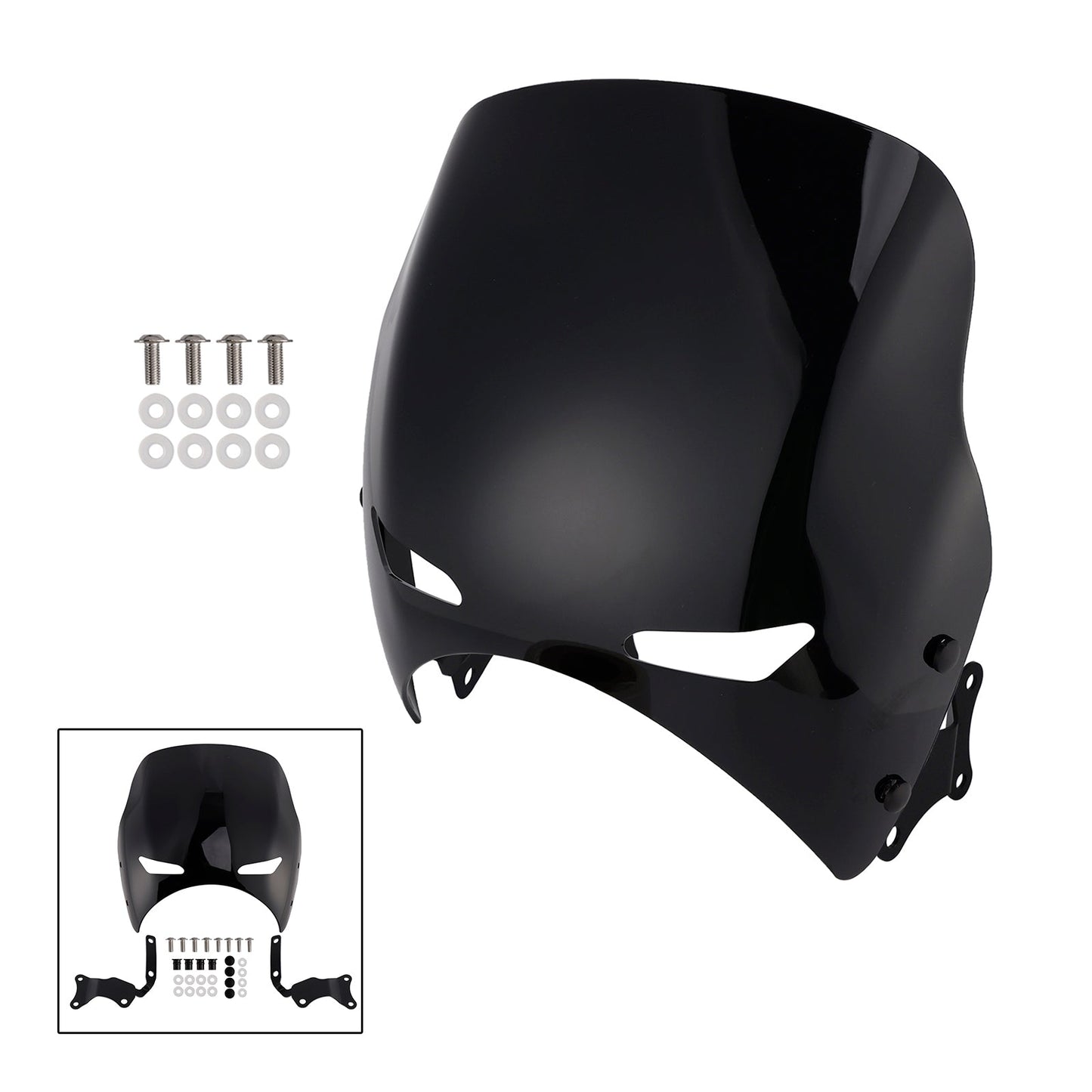 2019-2022 Honda CB400 SUPER FOUR Black Windshield WindScreen