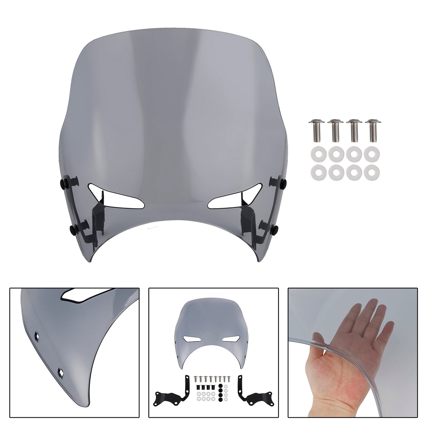 2019-2022 Honda CB400 SUPER FOUR Gray Windshield WindScreen